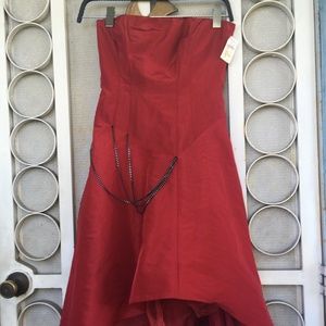 NEW vintage rockabilly prom red mall goth Y2K USA made Coachella steampunk dress